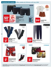Promos Boxer Homme dans le catalogue "Auchan" de Auchan Hypermarché à la page 48