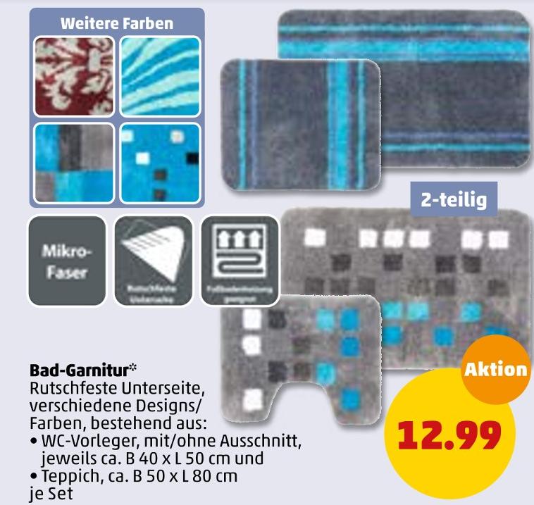 Penny-Markt Stöffin - Bad-Garnitur Bad-Garnitur Angebot bei Penny-Markt Stöffin im Prospekt Top Angebote