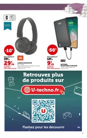 Promos Accessoires téléphone portable dans le catalogue "Un Noël inoubliable à prix bas" de Super U à la page 7