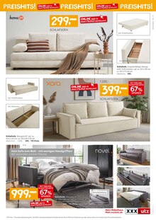 Sofa im XXXLutz Möbelhäuser Prospekt "WOHNEN-PREISHITS!" mit 12 Seiten (Bottrop)