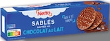 Promo Sablés nappés au chocolat au lait à 1,59 € dans le catalogue Netto à Mably