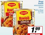 Ravioli in Tomatensoße im Angebot bei EDEKA in Unna Ravioli in Tomatensoße Angebote von Maggi bei EDEKA Unna für 1,99 €