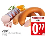 EDEKA Gundelfingen - Lyoner Angebot im Prospekt Lyoner bei EDEKA im Gundelfingen Prospekt für 0,77 €