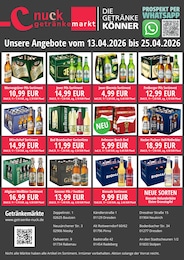 Nuck Getränke Prospekt mit 2 Seiten (Bad Gottleuba-Berggießhübel)