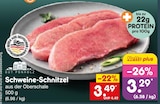 Schweine-Schnitzel im Netto Marken-Discount Prospekt Schweine-Schnitzel von Gut Ponholz im aktuellen Netto Marken-Discount Prospekt für 3,29 €