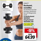 Kurzhantel, verstellbar von Crivit für 64,99 € bei Lidl im Angebot Kurzhantel, verstellbar von Crivit im aktuellen Lidl Prospekt