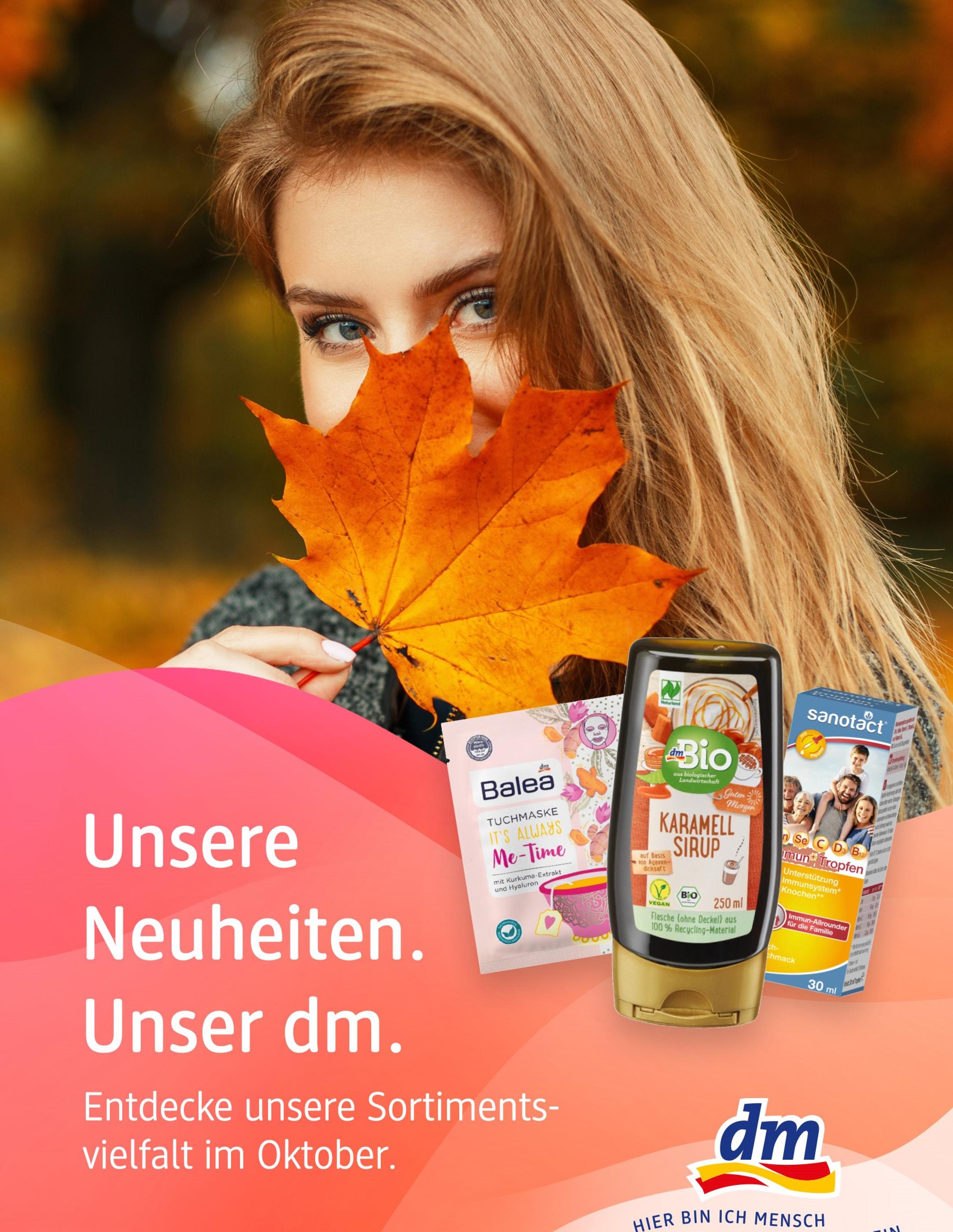 dm-drogerie markt Prospekt für Rosenau mit 1 Seite dm-drogerie markt Prospekt für Rosenau: "Aktuelle Angebote", 1 Seite, 16.10.2021 - 01.11.2021