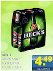 Aktuelles Beck´s Angebot bei Getränke Arena in Herne ab 4,49 €