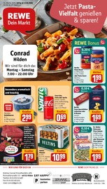 Fast Food im REWE Prospekt in Hilden Aktueller REWE Prospekt mit Fast Food, "Dein Markt", Seite 1