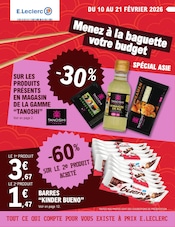 Prospectus E.Leclerc à Sarrebourg, "Menez à la baguette votre budget", 56 pages de promos valables du 10/02/2026 au 21/02/2026