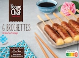 Brochettes de boeuf au fromage avec sauce soja - TOQUE DU CHEF - Lidl à Épernay Brochettes de boeuf au fromage avec sauce soja - TOQUE DU CHEF en promo chez Lidl Épernay à 5,79 €
