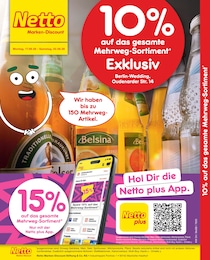 Netto Marken-Discount Prospekt für Berlin: "10% auf das gesamte Mehrweg-Sortiment", 2 Seiten, 17.08.2026 - 22.08.2026