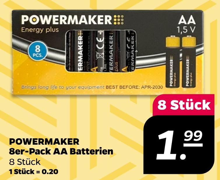 8er-Pack AA Batterien