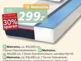 Aktuelles Matratze Angebot bei BRAUN Möbel-Center in Reutlingen ab 299,00 €