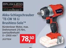 BAUHAUS Bad Nenndorf - Akku-Schlagschrauber 'TE-CW 18 Li Brushless-Solo' Akku-Schlagschrauber 'TE-CW 18 Li Brushless-Solo' Angebot bei BAUHAUS Bad Nenndorf im Prospekt Handzettel KW 27