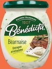 Sauce Béarnaise à l'Estragon et Échalotes - Bénédicta dans le catalogue Intermarché Super