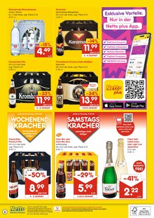 Bier im Netto Marken-Discount Prospekt "DER ORT, AN DEM DU IMMER AUSGEZEICHNETE PREISE FINDEST." mit 2 Seiten (Schonungen)