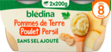 BOLS PURÉE DE POMMES DE TERRE & POULET BLÉDINA - BLEDINA - Auchan Hypermarché à Palaiseau BOLS PURÉE DE POMMES DE TERRE & POULET BLÉDINA - BLEDINA en promo chez Auchan Hypermarché Palaiseau à 1,74 €