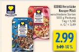 Knusper Müsli Triple Choc von EDEKA Herzstücke im aktuellen diska Prospekt für 2,99 €