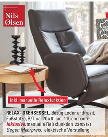 RELAX- DREHSESSEL bei Höffner in Stade RELAX- DREHSESSEL im Angebot bei Höffner Stade für 299,00 €