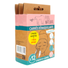 Carrés démaquillants lavables - FEEL NATURAL en promo chez Carrefour La Rochelle à 10,50 €