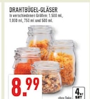 Drahtbügel-Gläser bei Marktkauf im Hagen Prospekt für 8,99 €