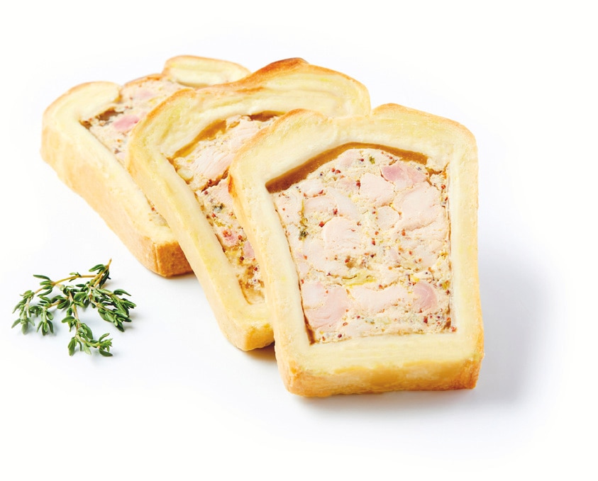 Pâté en croûte poulet moutarde