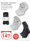 Sneaker-Socken im Angebot bei GLOBUS in Erlangen Sneaker-Socken Angebote von Nike bei GLOBUS Erlangen für 14,99 €