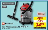 Aktuelles Nass-/Trockensauger „TC-VC 1540 S“ Angebot bei toom Baumarkt in Münster ab 34,99 €