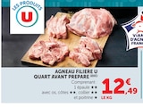 Agneau Filière Quart Avant Préparé - U en promo chez Super U Agneau Filière Quart Avant Préparé - U dans le catalogue Super U