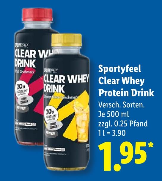 Clear Whey Protein Drink