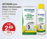 pure Reine Citronensäure Flüssig im V-Markt Prospekt pure Reine Citronensäure Flüssig von HEITMANN im aktuellen V-Markt Prospekt für 2,49 €
