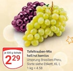Tafeltrauben-Mix hell/rot kernlos im Angebot bei GLOBUS in Jena Tafeltrauben-Mix hell/rot kernlos Angebote bei GLOBUS Jena für 2,29 €