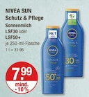 SUN Schutz & Pflege Sonnenmilch LSF30 im Angebot bei V-Markt in Kaufbeuren SUN Schutz & Pflege Sonnenmilch LSF30 Angebote von NIVEA bei V-Markt Kaufbeuren für 7,99 €