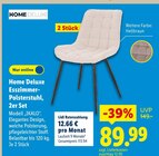 Esszimmer-Polsterstuhl, 2er Set Angebote von Home Deluxe bei Lidl Kempten für 89,99 €