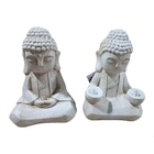Statue bouddha assis solaire en promo chez B&M Bourges à 14,99 €