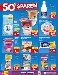 Milch im Netto Marken-Discount Prospekt "Aktuelle Angebote" auf Seite 8
