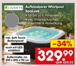 Aufblasbarer Whirlpool SpaLuxe Angebote von Juskys bei Netto Marken-Discount Bottrop für 329,99 €