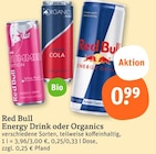 Energy Drink oder Organics im Angebot bei tegut in Aschaffenburg Energy Drink oder Organics Angebote von Red Bull bei tegut Aschaffenburg für 0,99 €