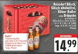 Aktuelle Kölsch Angebote bei E center in Aachen Aktuelles Reissdorf Kölsch, Kölsch alkoholfrei, Kölner Radler oder Dröppche Angebot bei E center in Aachen ab 14,99 €
