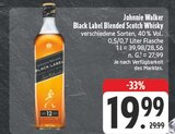Black Label Blended Scotch Whisky bei EDEKA im Faulbach Prospekt für 19,99 €