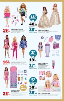Promotion Barbie Poupée dans le prospectus Hyper U, valable du 21/10/2025 au 07/12/2025 Promo Barbie Poupée dans le catalogue Hyper U du moment à la page 25