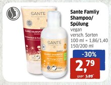 Shampoo von Sante bei BUDNI Shampoo von Sante für 2,79 € bei BUDNI im Prospekt "BUDNI - Dein Drogeriemarkt"