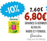 Graines à Germer Alfalfa Radis et Fenouil - GERMLINE - Naturalia Graines à Germer Alfalfa Radis et Fenouil - GERMLINE à 6,80 € dans le catalogue Naturalia