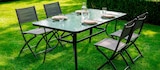 Table de jardin verre trempé à 59,99 € dans le catalogue Maxi Bazar