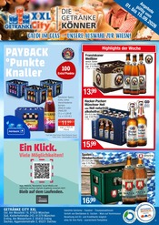 Getränke City Getränkemärkte Prospekt der aktuellen Woche mit 4 Seiten, gültig von 01.09.2026 bis 15.09.2026, in Hebertshausen und Umgebung Aktueller Getränke City Getränkemärkte Prospekt in Hebertshausen und Umgebung, "Aktuelle Angebote" mit 4 Seiten, 01.09.2026 - 15.09.2026