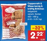kernig & kräftig Brötchen von Coppenrath & Wiese für 2,22 € bei Netto Marken-Discount im Angebot kernig & kräftig Brötchen von Coppenrath & Wiese im aktuellen Netto Marken-Discount Prospekt