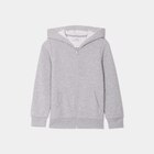 Sweat zippé à capuche molleton gris clair garçon - La Halle Sweat zippé à capuche molleton gris clair garçon à 8,99 € dans le catalogue La Halle