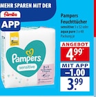 Feuchttücher sensitive im Angebot bei famila Nordost in Neustadt Feuchttücher sensitive Angebote von Pampers bei famila Nordost Neustadt für 3,99 €