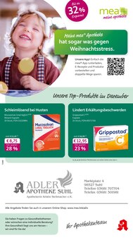 Aktueller mea - meine apotheke Prospekt "Unsere Dezember-Angebote" Seite 1 von 4 Seiten